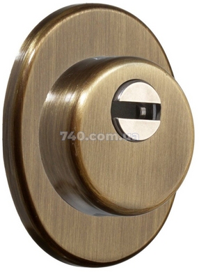 Дверний протектор AZZI FAUSTO F23 ANT з юбкою 85Х70, бронзова латунь, H60 мм 000019651 фото