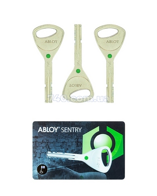 Комплект ключів ABLOY SENTRY 3KEY+CARD 430078 фото