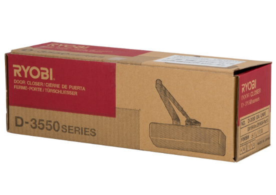 Доводчик накладной RYOBI 3550 DS-3550P SILVER BC/DA PRL_HO_ARM EN_2-5 до_100кг 1250мм 40-0002934 фото