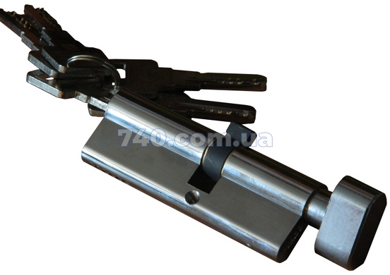 Циліндр FUARO R602 70 мм (35x35Т) ключ-тумблер хром 40-0004852 фото