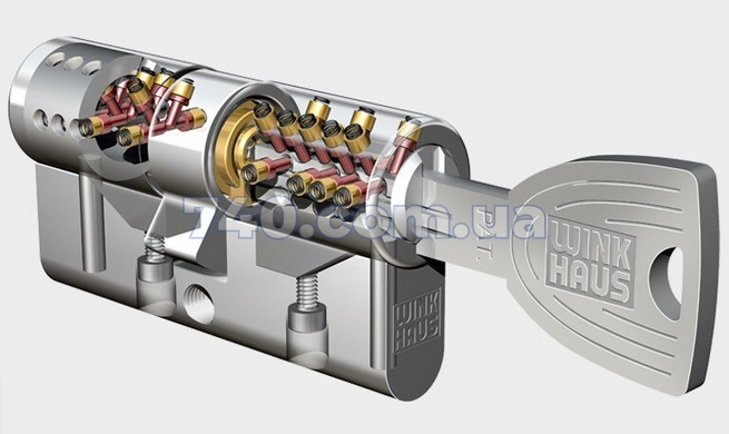 Циліндр Winkhaus X-TRA 3 ключі 70мм (30х40) ключ-ключ 5026890 фото