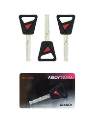 Комплект ключів ABLOY NOVEL 3KEY_35mm+CARD 430079 фото