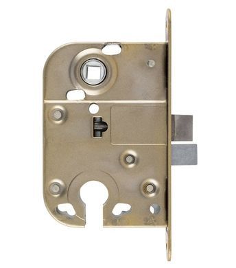 Дверний міжкімнатний замок Abloy 2018 pz (під циліндр) 72/45 Матова латунь 40-00201803 фото