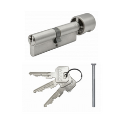 Циліндр WILKA 1405 Class С Premium 130 (30x30Т) ключ-тумблер матовий нікель 49-443 фото
