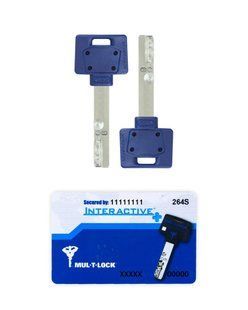 Комплект ключів MUL-T-LOCK Interactive+/MTL600 2KEY_47mm+CARD 430081 фото