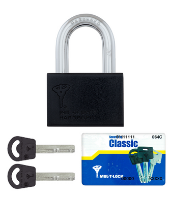 Навісний замок Mul-T-Lock M 13 висота скоби 58 мм., діаметр 12.7 мм., Classic . 40-0019997 фото