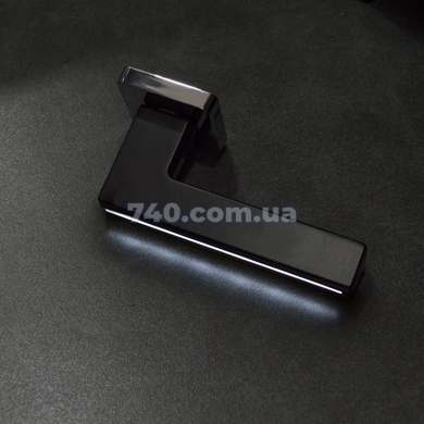 Дверная ручка RDA Domino Light хром/черный 54790 фото