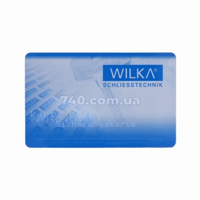 Циліндр WILKA 1405 Class С Premium 130 (45x45Т) ключ-тумблер матовий нікель 49-454 фото