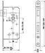 Механизм GERDA ZW100 72/50 WC цинкованный желтый 44-10762 фото 2