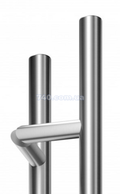 Дверна ручка-скоба SS744 Ø32 під кутом 45° мм, А=1200, Б=900 нержавіюча сталь матова (двостороння) 45-938 фото