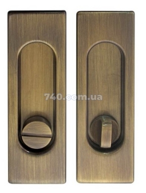Ручки для розсувних дверей FIMET 3663AR F03 матова бронза (комплект) 40-0039690 фото