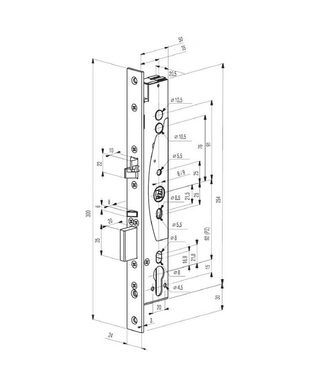 Замок електромеханічний ABLOY EL 460 BS35мм 92мм FP24 SS UNIV DIN SOL 12-24V NC/NO PANIC_FUNCTION EI EL440/441 44-8680 фото