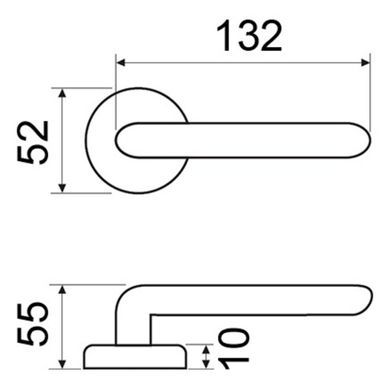 Дверная ручка FIMET 1028-261 F01 Tasha пол латунь 55290 фото