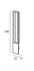 Комплект ручок для розсувних дверей Pamar MN 1098 Z E 215 хром матовий 44-1006 фото