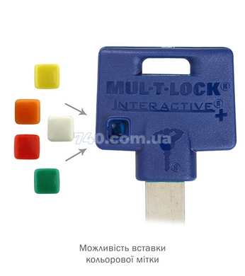 Комплект ключів MUL-T-LOCK Interactive+/MTL600 5KEY_47mm+CARD 430033 фото