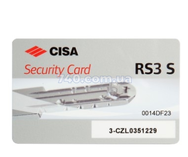Дверний циліндр Cisa RS-3S 75 мм(30х45Т) ключ-тумблер латунь 40-0038075 фото