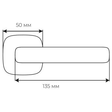 Дверная ручка FIMET 1354-213 F05 Corsa матовый хром 40-0047635 фото