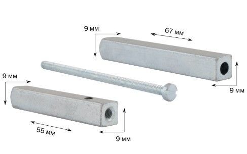 Шток TESA CD9X559X67 (розділений 55 х 67 мм) 9-9 / 9-9 мм 41-00021355 фото