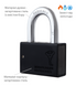 Замок висячий MUL-T-LOCK M13/C1 MTL400 2865 2KEY DND3D_PURPLE_INS R_shackle 37мм 12,7мм 50-997 фото 2