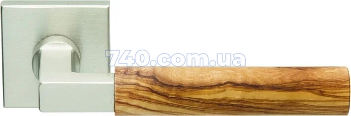 Дверна ручка ZOGOMETAL 2284 нікель матовий/оливкове дерево 40-0035473 фото