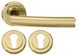 Дверная ручка RDA VERONA с PZ накладками под ключ титановое золото 40-0039604 фото