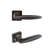 Дверна ручка GAVROCHE Cobaltum - Co Z3 чорний з патиною/золото 49-38 фото
