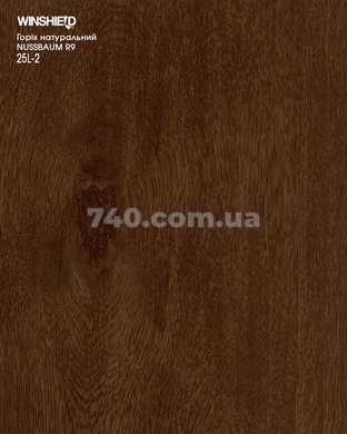 ПВХ-пленка HAOGEN WINSHIELD_1500 орех_натуральный 25L-2 LOTEM(L) NUSSBAUM_R9 PG2 WOODGRAIN_V 0,200мм UVF 49-2274 фото