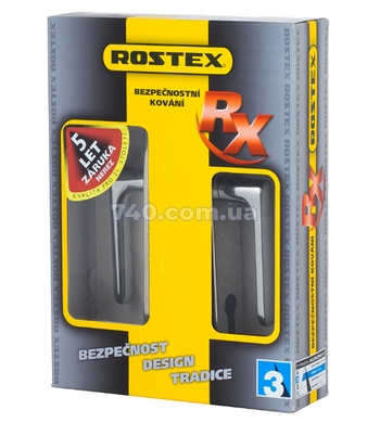 Фурнитура защитная ROSTEX 807 RX mov-mov PZ Plate 90мм Хром_полированный 40-50мм 3клас Exlcusive Cr Комплект 40-0029404 фото