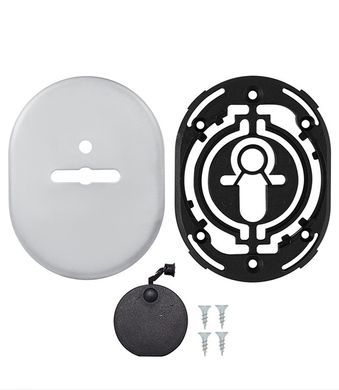 Щиток Disec KT088 Matrix Oval Нікель_сатин S З шторкою 44-10500 фото