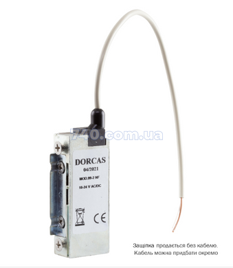 Защіпка електромеханічна DORCAS SW 99-2 NF FaFix (W/O_SP 10-24V_AC/DC) НЗ універсальна з вузьким корпусом вологозахищена 44-8309 фото
