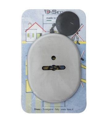 Щиток Disec KT088 Matrix Oval Нікель_сатин S З шторкою 44-10500 фото