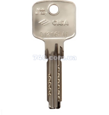Дверной цилиндр Cisa Astral S 80 мм (35х45Т) ключ-тумблер, хром. 40-0038422 фото