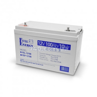 Аккумулятор гелевой 12В 100 Ач для ИБП Full Energy FEL-12100 44-8761 фото