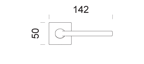 Дверна ручка DND by Martinelli LUCE P 02 чорний 44-7792 фото