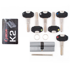 Цилиндр Securemme K2 с монтажным ключом 60 (30х30) ключ-ключ 40-0039509 фото