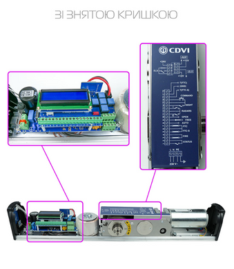 Дверной автомат CDVI DIGIWAY SR DWSR102UBT UNIV_ARM ALUMINIUM до 200 кг FIRE 50-1286 фото