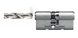 EVVA 4KS KZ 36/K41 AKN NI 5 ключей, цилиндр дверной 50-1009 фото 3