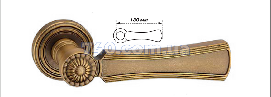 Дверна ручка MVM Rim Z-1356 матова бронза 40-021356 фото
