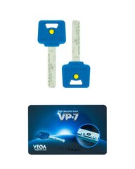 Комплект ключей VEGA VP-7 2KEY+CARD 430090 фото
