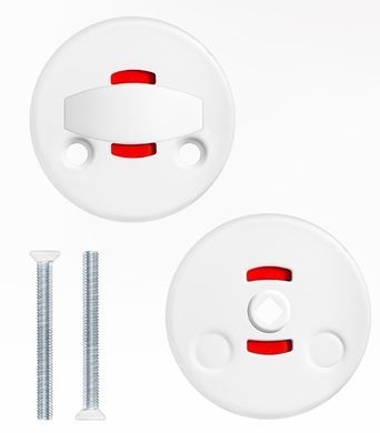 Щиток ABLOY LH001 wc_fin Round Фарба_біла Active 40мм наскрізь fe_jva Комплект, шток 5мм 44-9891 фото