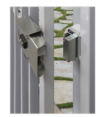 Замок електромеханічний VIRO V06 WB BS70мм T1/T2 DIN 12VAC NC GATE накладний, відкривання всередину SS 49-3029 фото