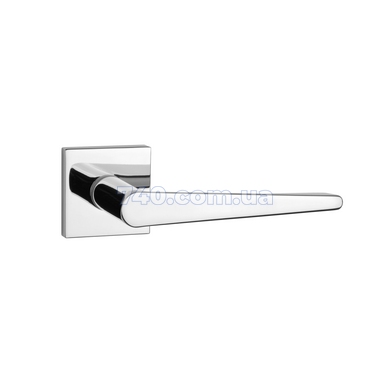 Дверная ручка APRILE Arnica Q 7S AT полированный хром (тонкая розетка) 45-883 фото