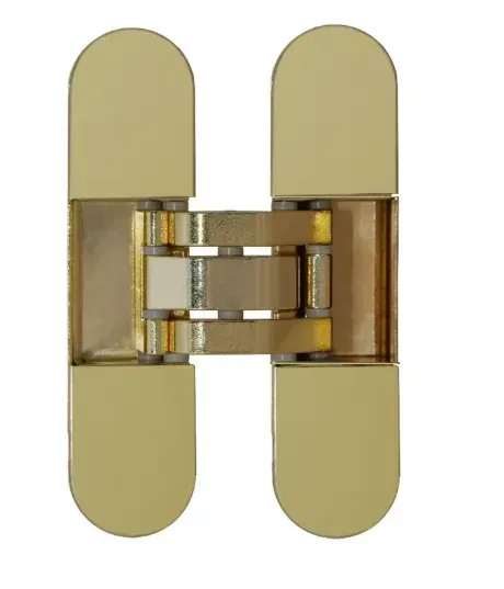 Дверна завіса OTLAV INVISACTA 3D 30х120 mm + ковпачки латунь