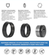 Протектор TESA E900 DIN ROUND 23мм 38-45мм Фарба_чорна 3клас BLACK_MAT Комплект 49-4459 фото 3