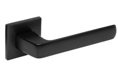 Дверная ручка Prius Оливия А 645 R78 (тонкая розетка, 6 мм) FB черный матовый 44-10593 фото