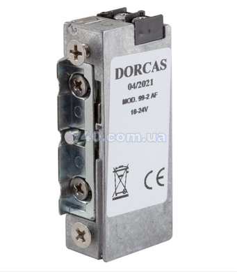 Защіпка електромеханічна DORCAS 99-2 AF FaFix (W/O_SP 10-24V_AC/DC) НЗ_А універсальна з вузьким корпусом 44-8311 фото