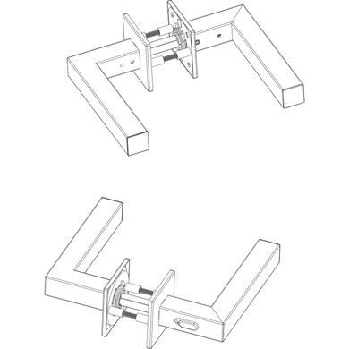 Ручка AKRA Tempo WC Q Lock SS univ, 50&ndash;57 мм нержавеющая сталь 50-1198 фото