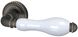 Дверна ручка ARMADILLO Silvia CL 1ABL-18/WP-109 Темна мідь/білий фарфор 33747 фото 1