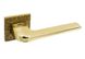 Дверная ручка Tupai 4007 5SQ/T3 33 золото полированное и матовое/кожа 44-7978 фото