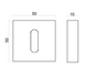 Накладка под ключ буратино Forme Fixa Squared. C02 - хром матовый 44-8443 фото 3